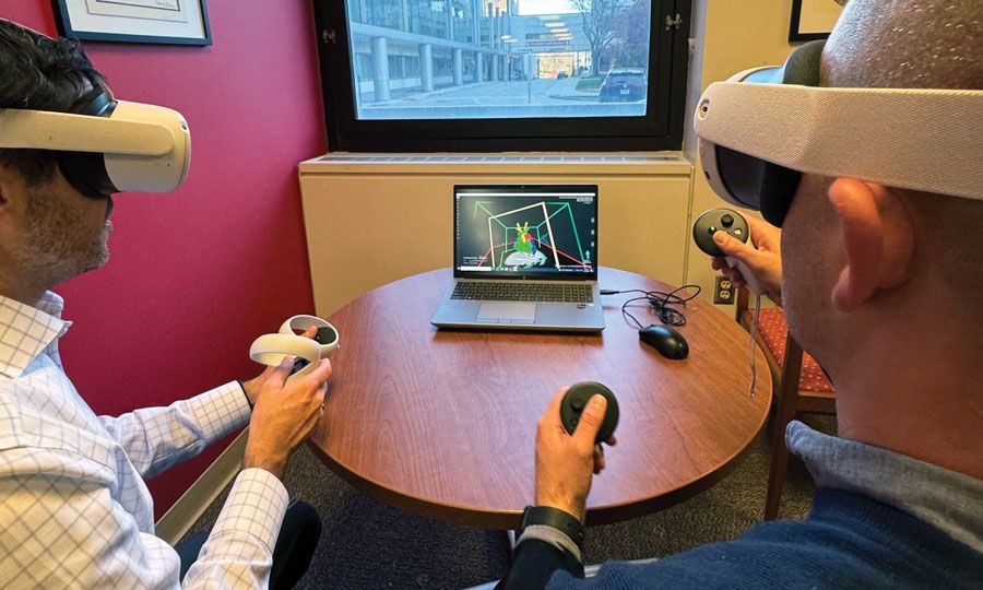Photo of virtual reality on laptop